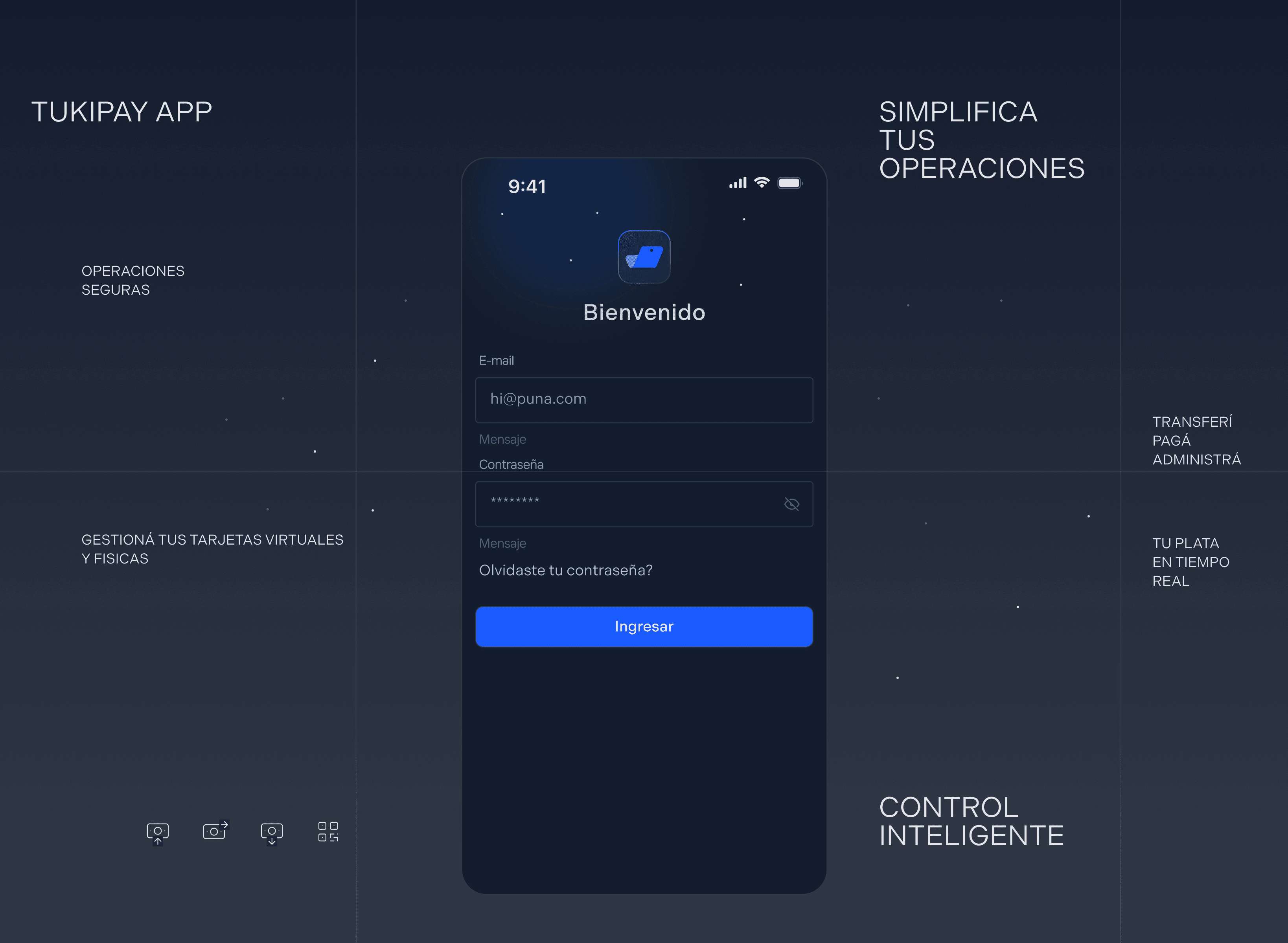 Tukipay homepage overview