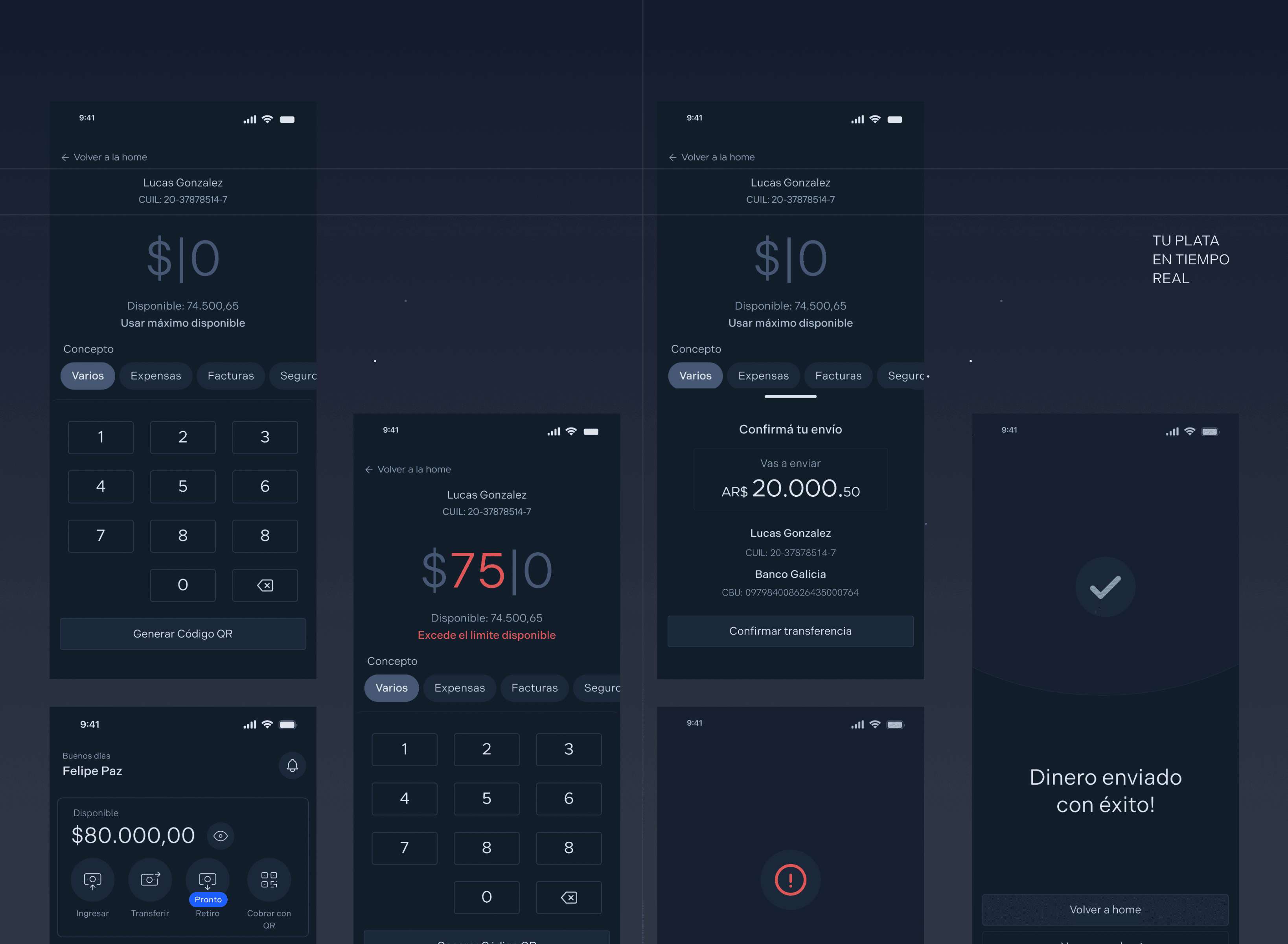 Tukipay dashboard detail